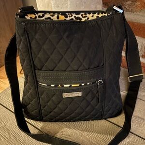 Vera Bradley Crossbody with Leopard Print Interior